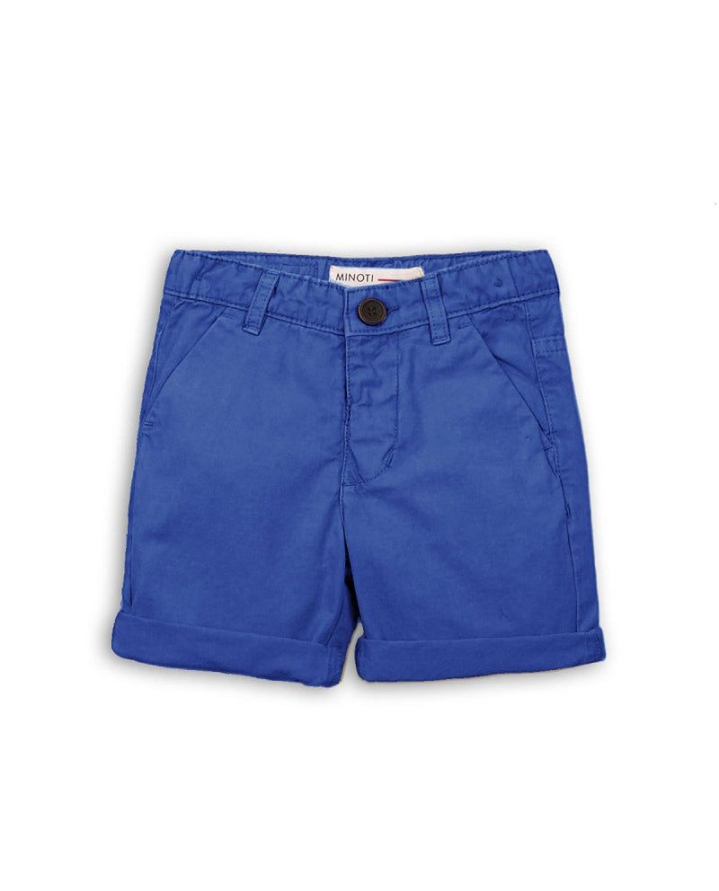  Minoti Blue Chino Shorts 100% Cotton 