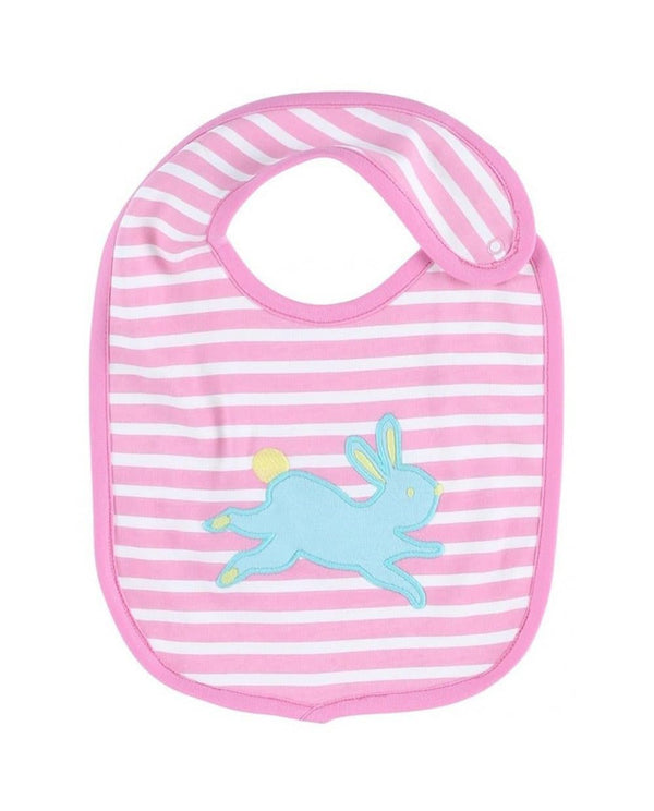 Organic Cotton Bunny Applique Bib