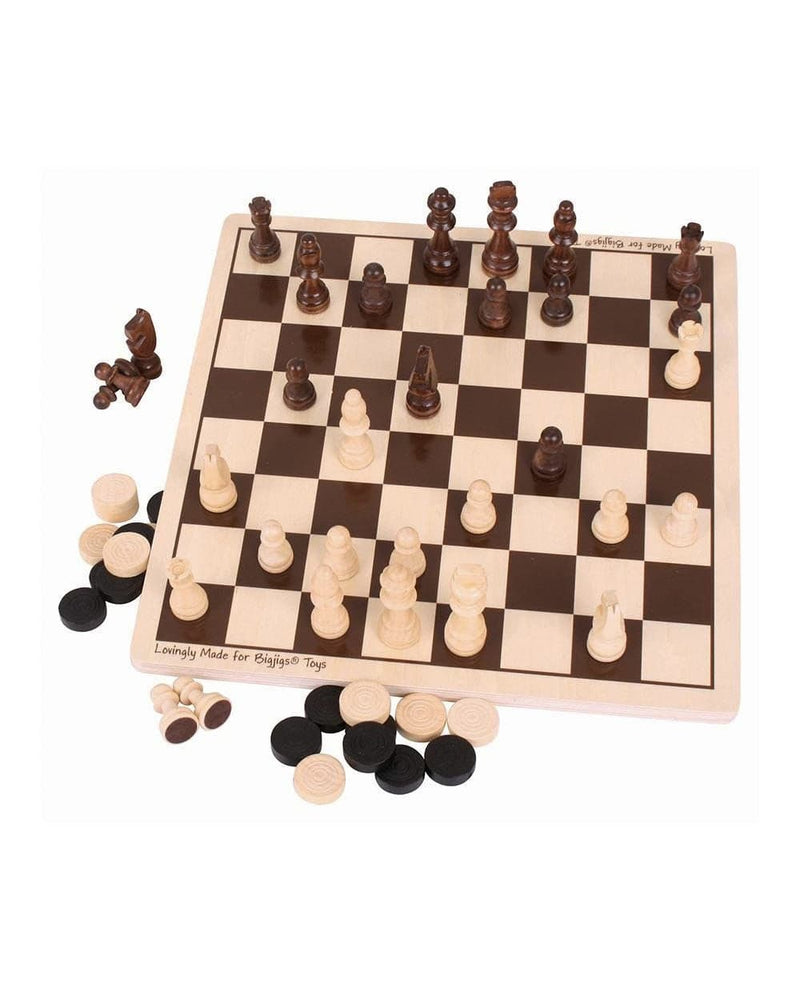 Chess and Draughts Board Game