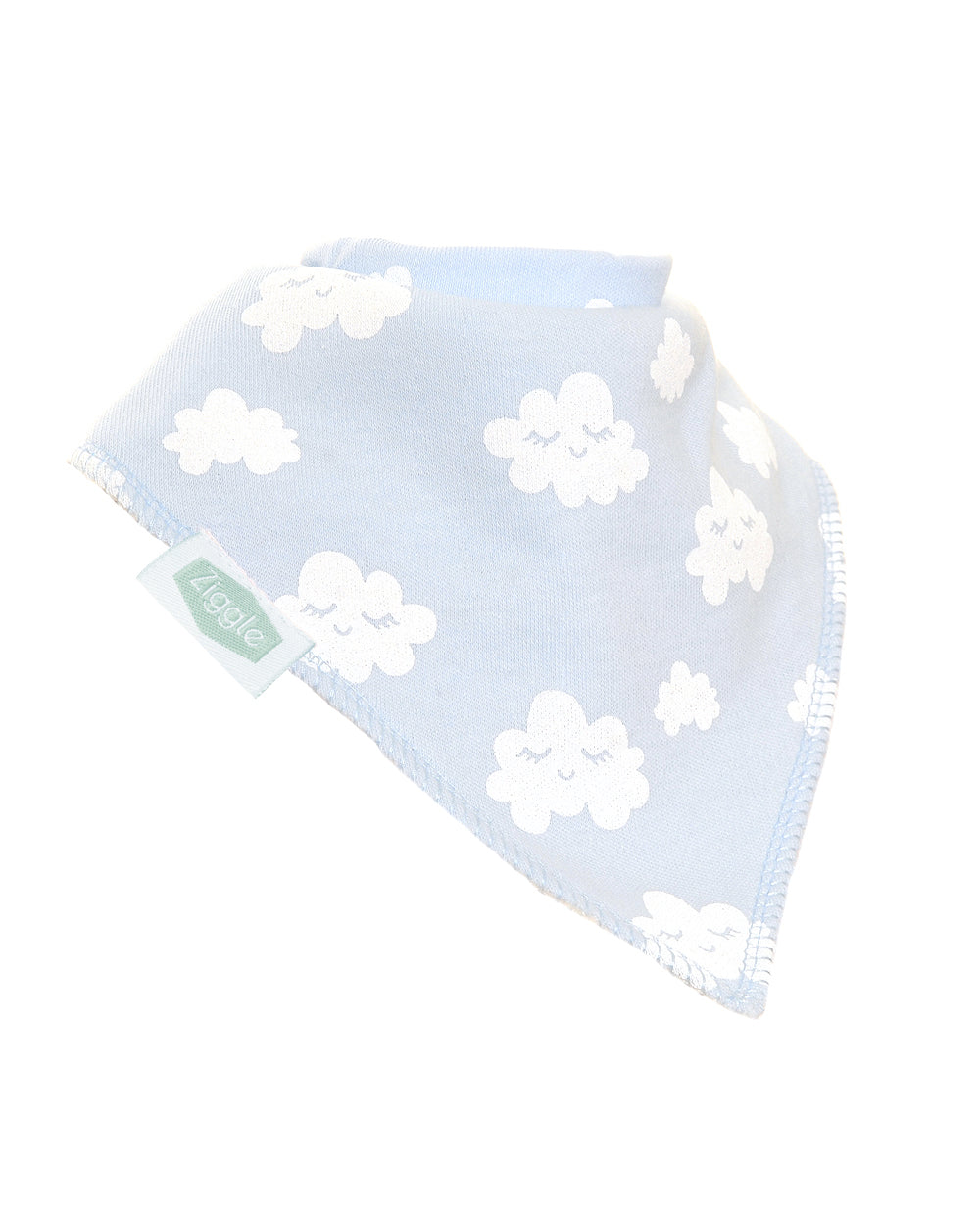 Ziggle Grey Clouds Bib