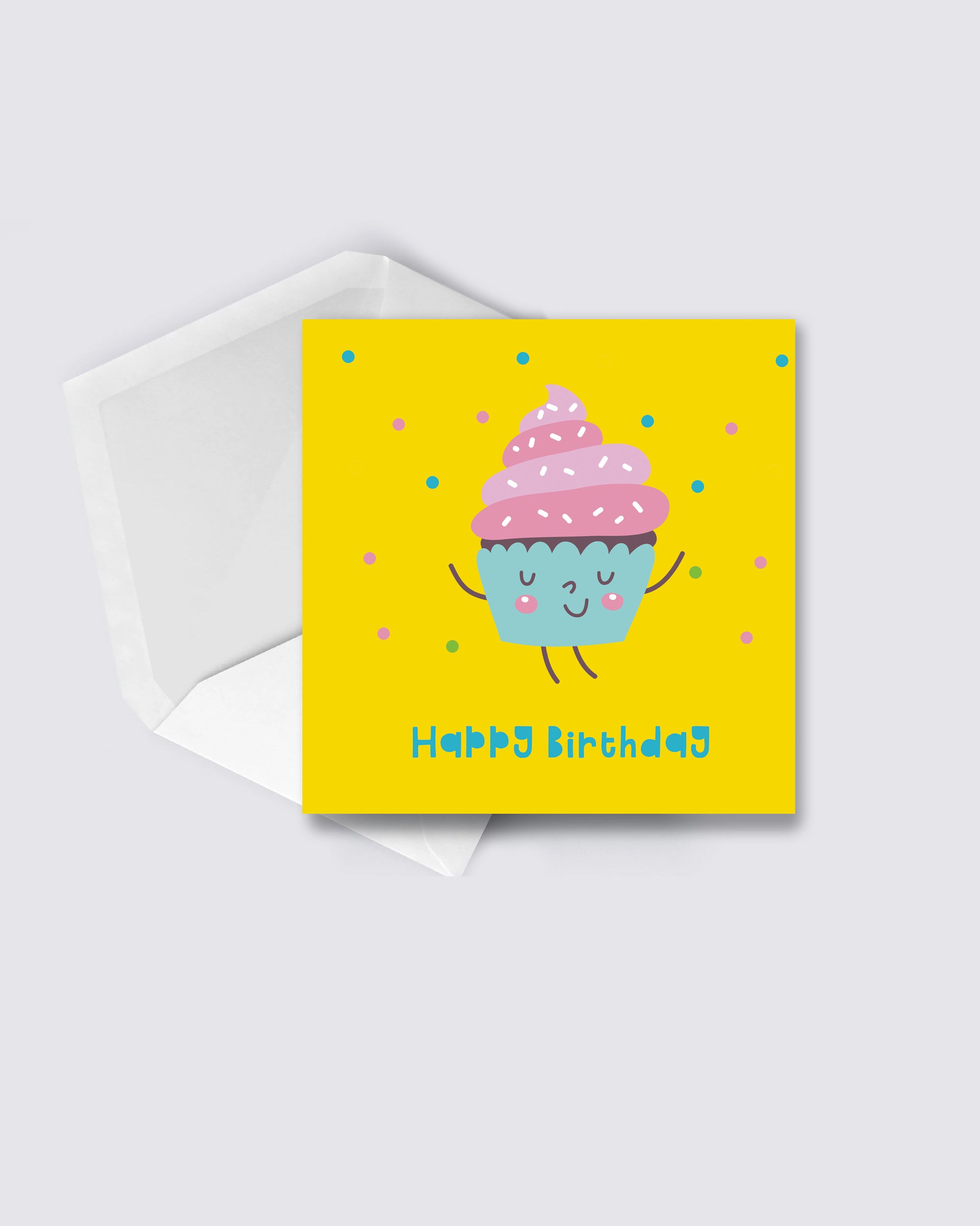 Cupcake Birthday Card.