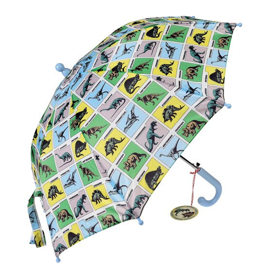 Rex - Dinosaur Umbrella A colourful and fun dinosaur design umbrella to bring a smile to your child's face on a rainy day. For children aged 3yrs +