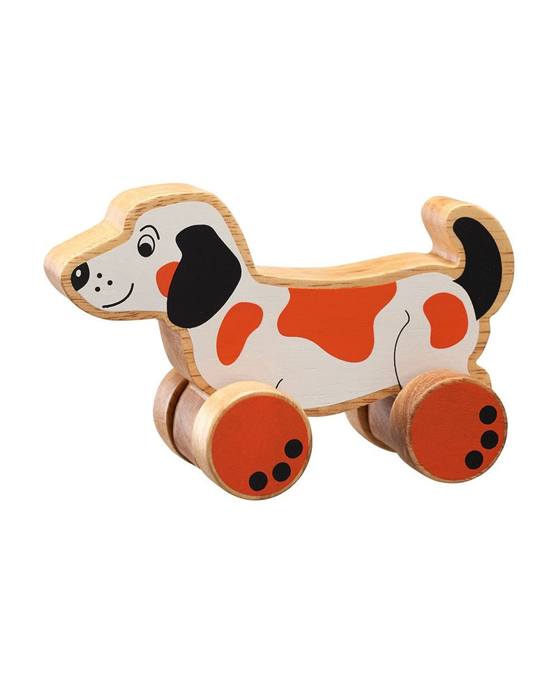 Wooden Push Along Toys lanka kade dog