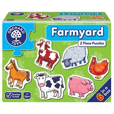 Farmyard 2pc Jigsaw Puzzles.