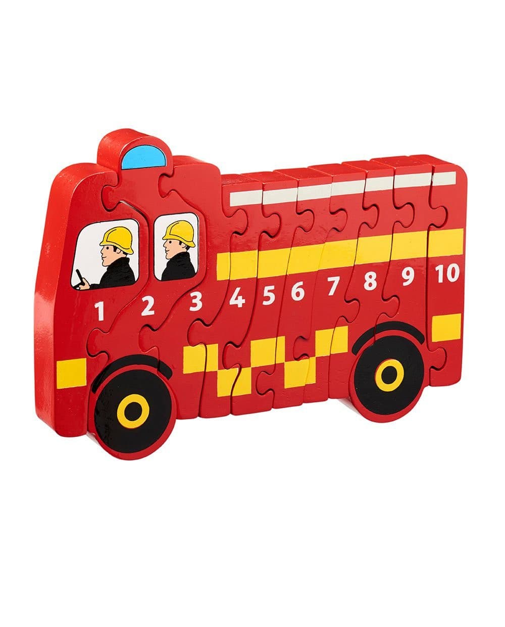 Wooden Fire Engine 1-10 Counting Jigsaw.