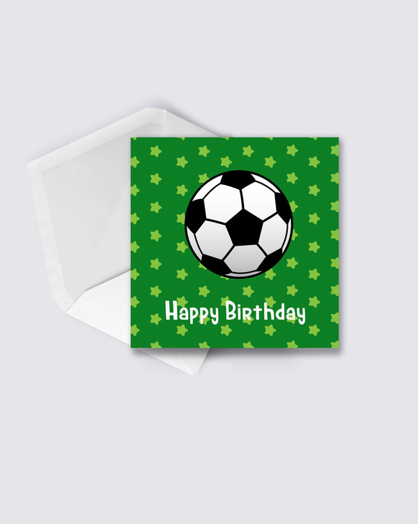 Football boys birthday card
