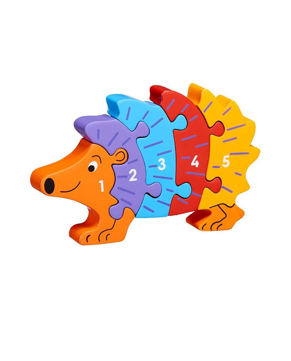 Wooden Hedgehog 1-5 Counting Puzzle.