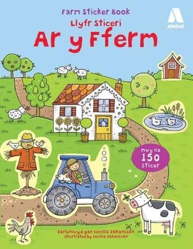 Llyfr Sticeri ar y Fferm/Farm Sticker Book.