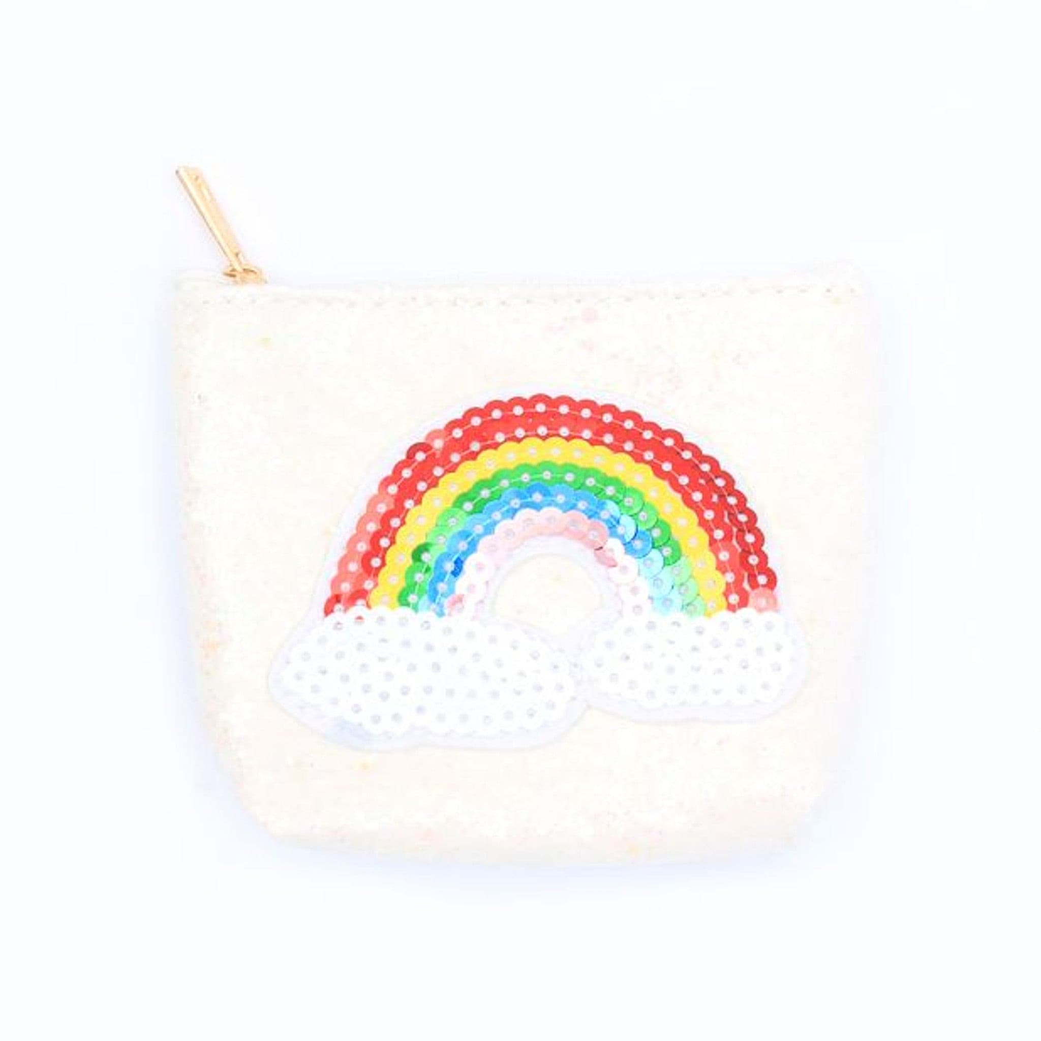Glitter and Sequinned Rainbow Purse.