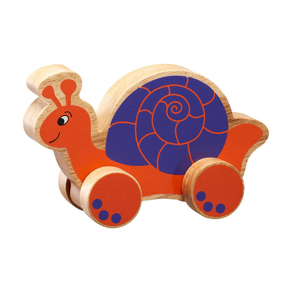 Wooden Push Along Snail.
