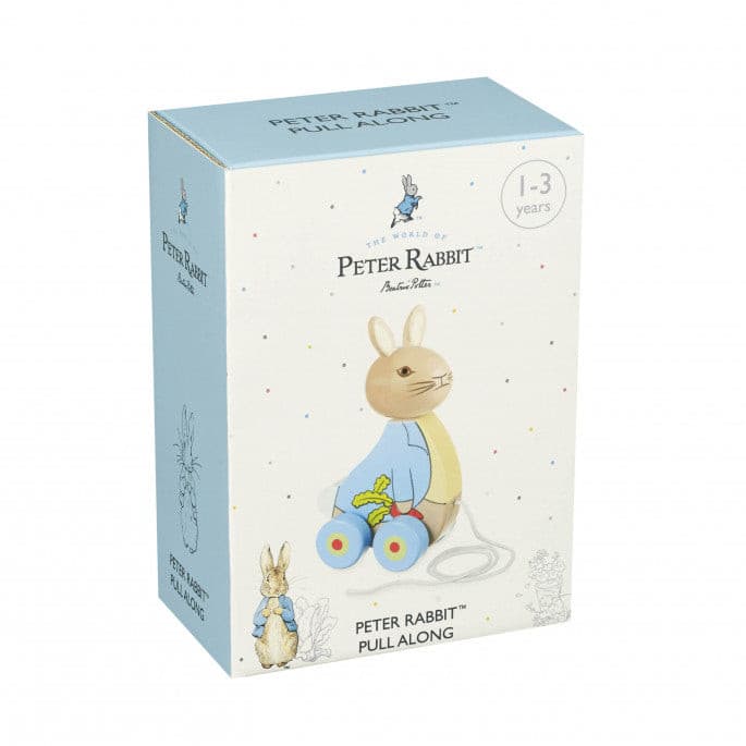 Peter Rabbit Pull Along Wooden Toy.