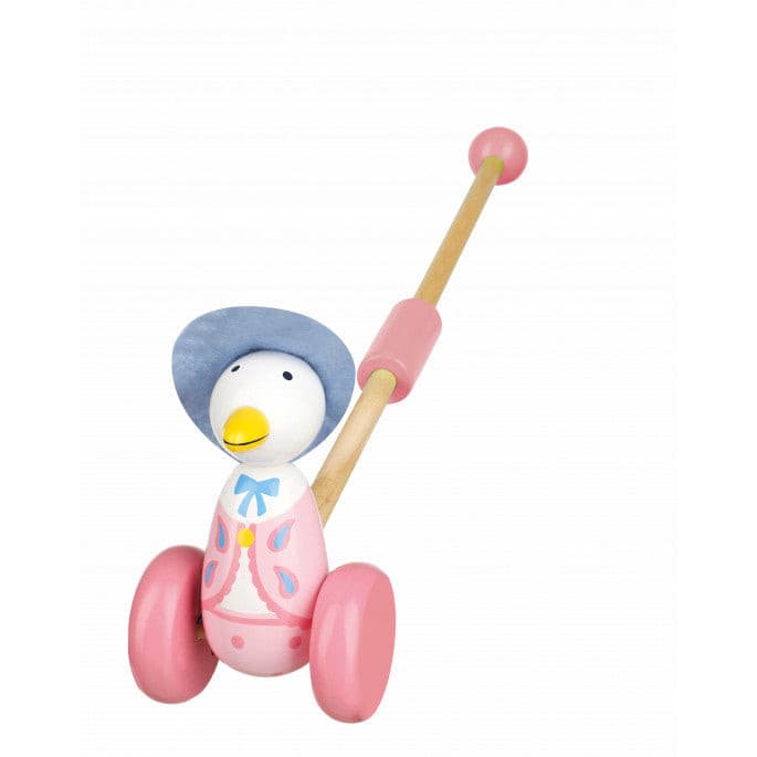 Jemima Puddle-Duck Push Along Wooden Toy.