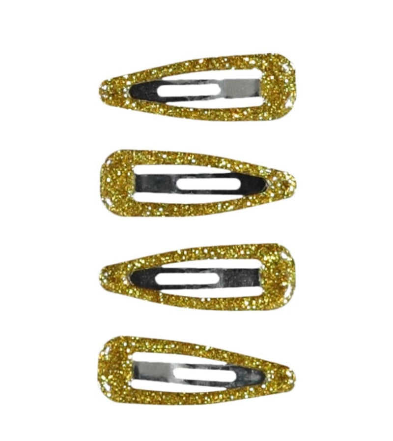 4pk Mini Hair Clips from Molly Rose. Available in pink gold silver and black 