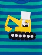 Organic Cotton Digger Applique Lift The Flap T-Shirt.