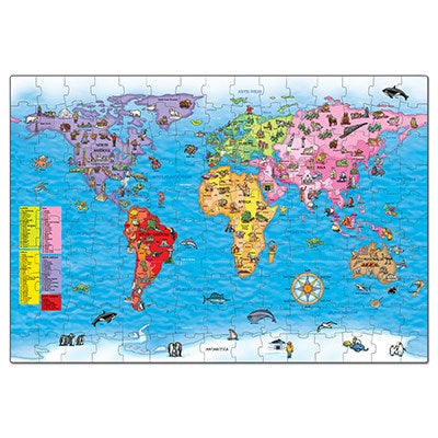 World Map Giant Puzzle & Poster.