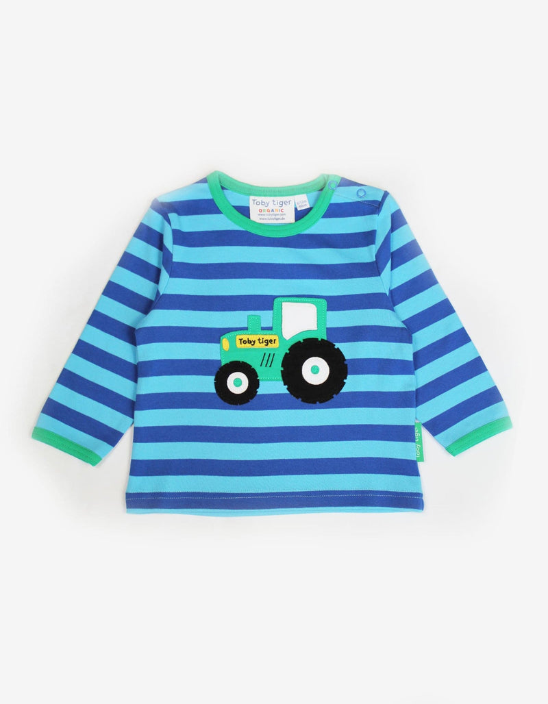 Organic Cotton Tractor Applique Lift The Flap T-Shirt.