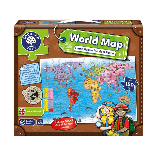 World Map Giant Puzzle & Poster.