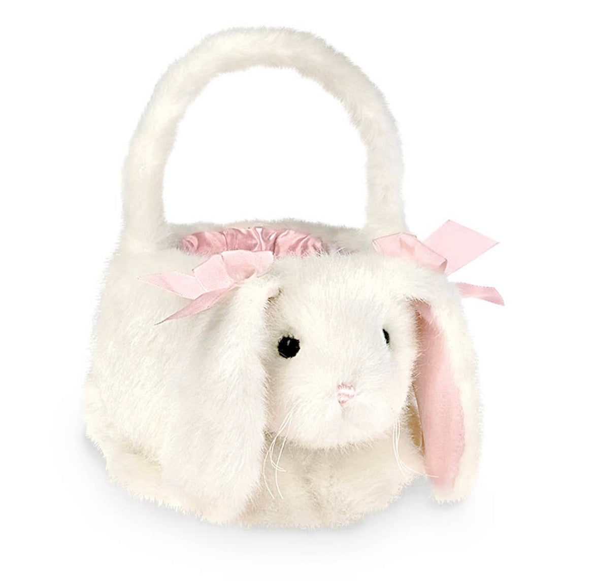 Easter Bunny Basket - White Fur.