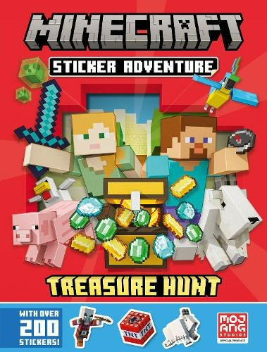 Minecraft Treasure Hunt Sticker Book.