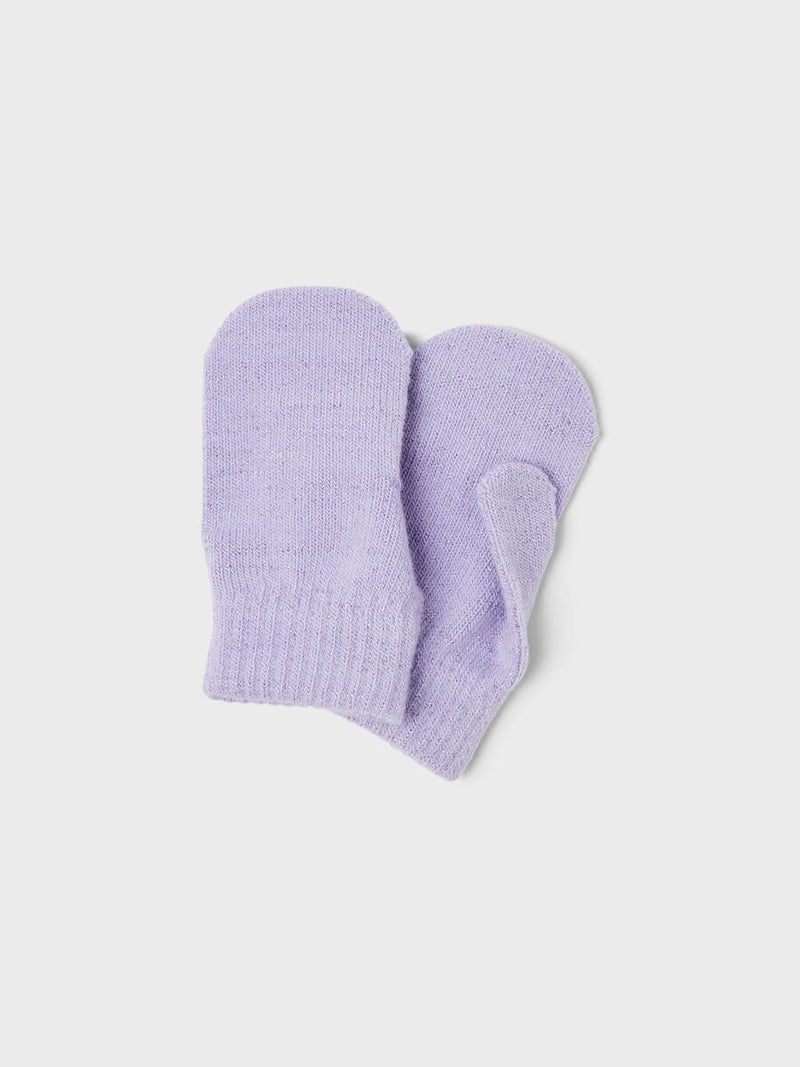 Name It Purple Glitter Mittens.