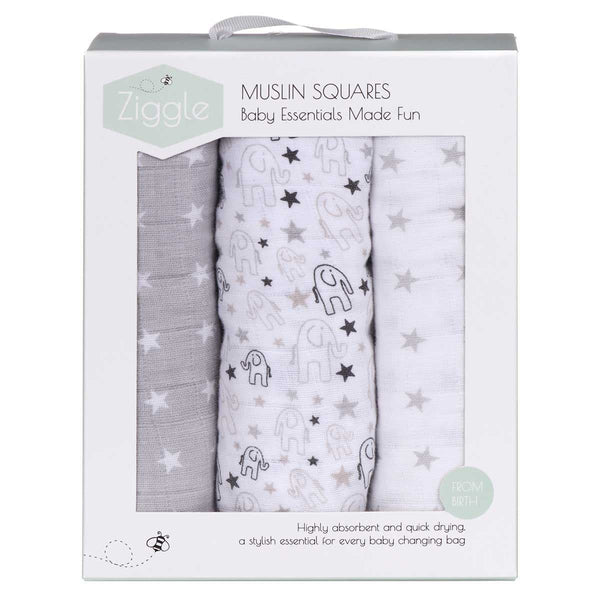 Grey & White Muslins Set.