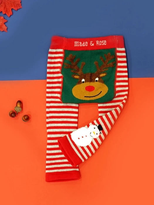 Fluffy Rudolf Knitted Leggings.