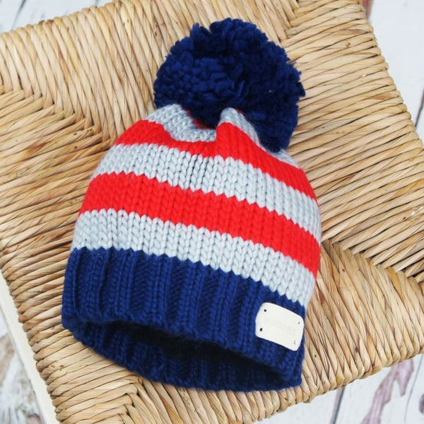 Blade and Rose Chunky Knit Striped Hat.