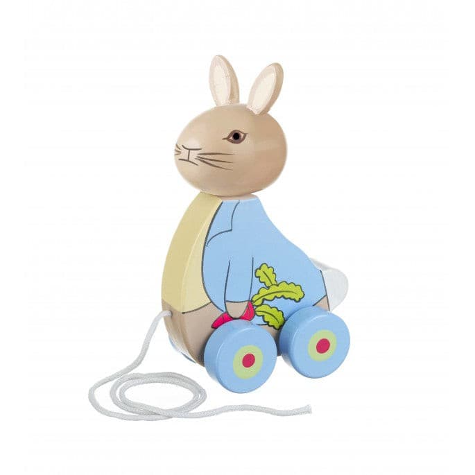 Peter Rabbit Pull Along Wooden Toy.