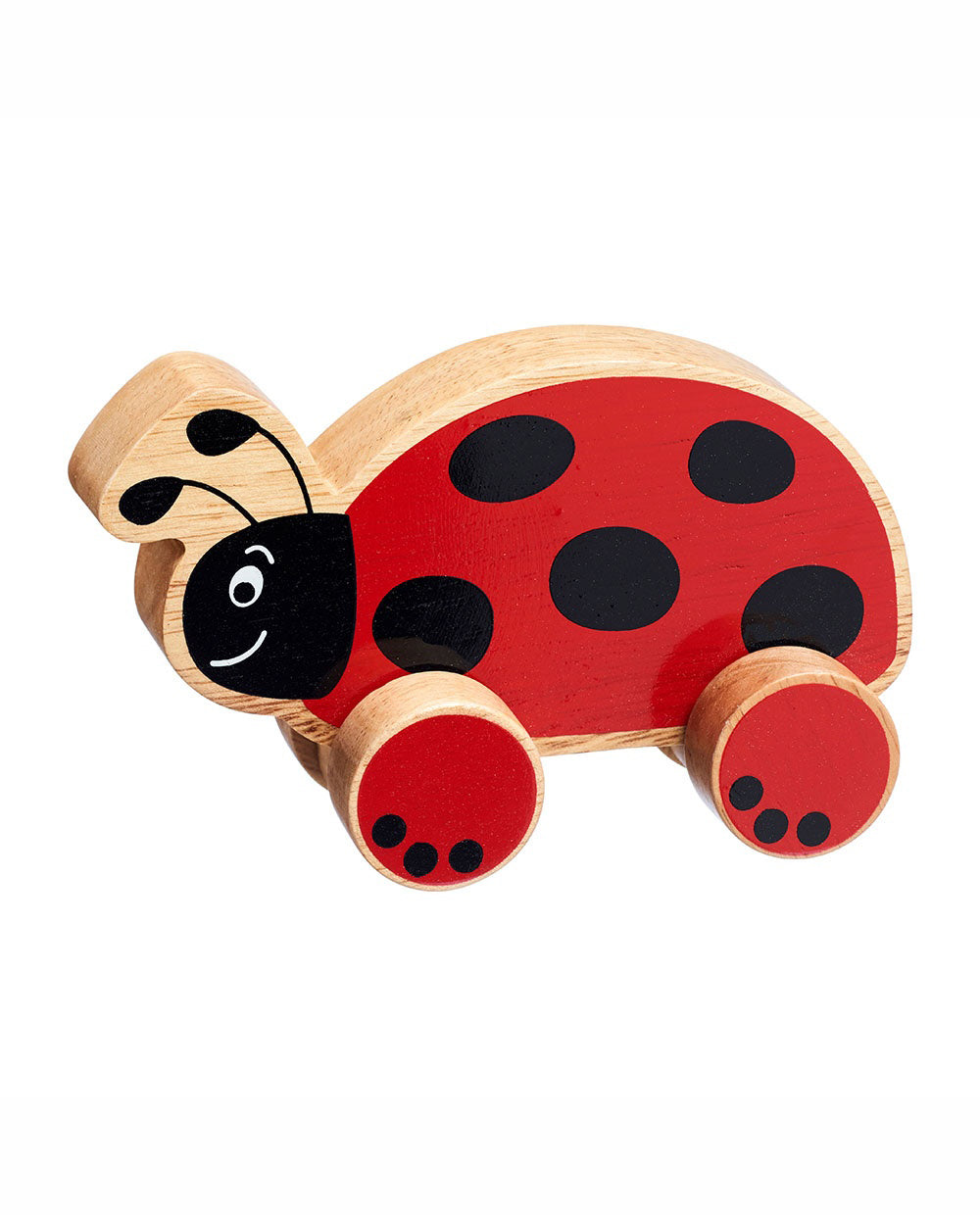 lanka kade Wooden Push Along Ladybird