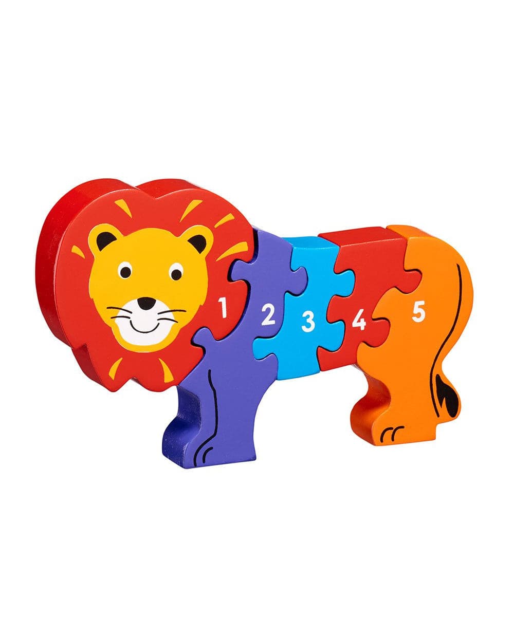 Lanka Kade Wooden Lion 1-5 Counting Puzzle