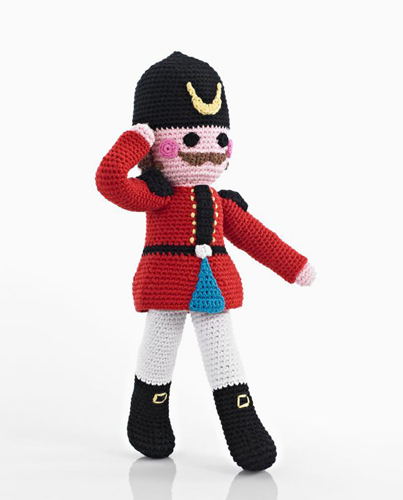 Fair Trade Hand Knitted Nutcracker Doll.