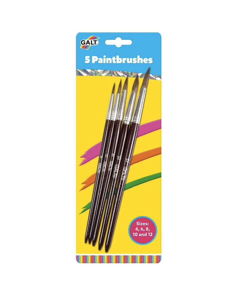 Galt Toys Five Soft Paintbrushes Suitable for age 6+