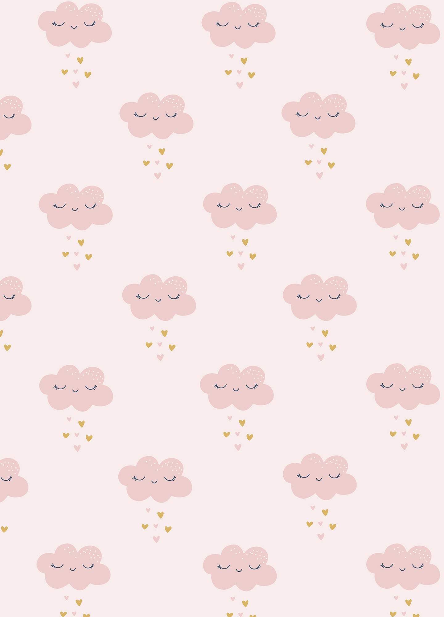 Pink Clouds Wrapping Paper.