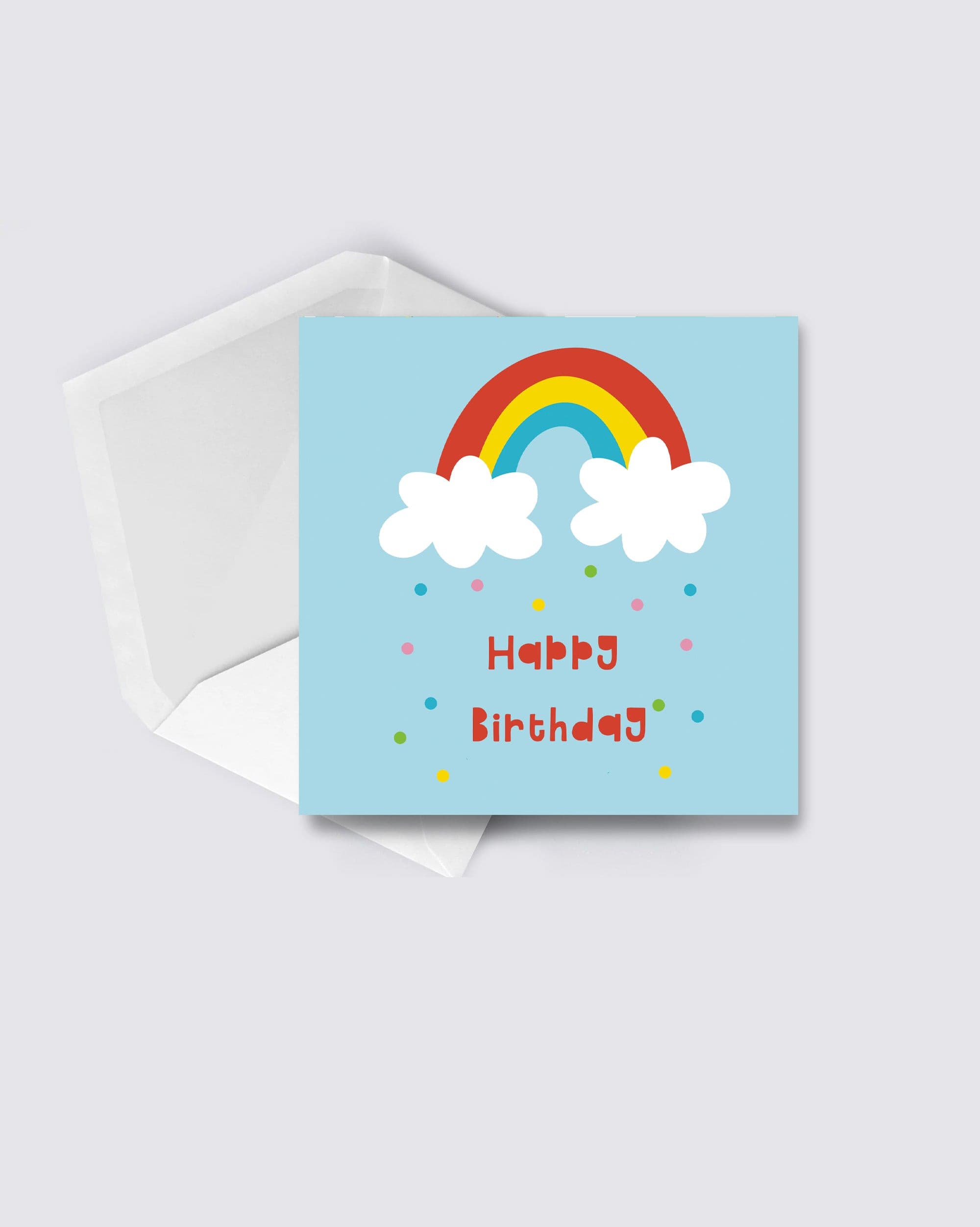 Rainbow Birthday Card.
