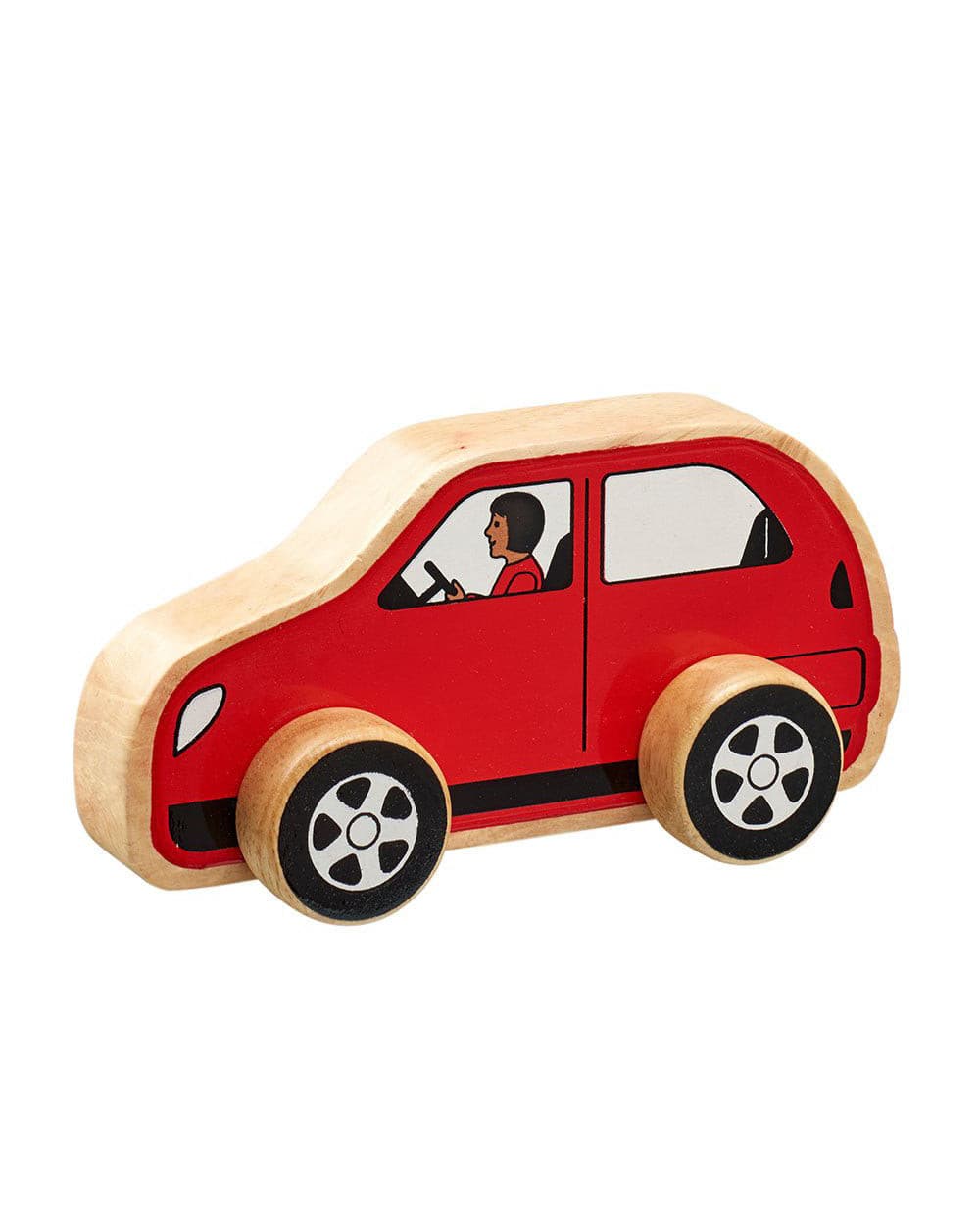 Lanka KAde Wooden Push Along Red Car