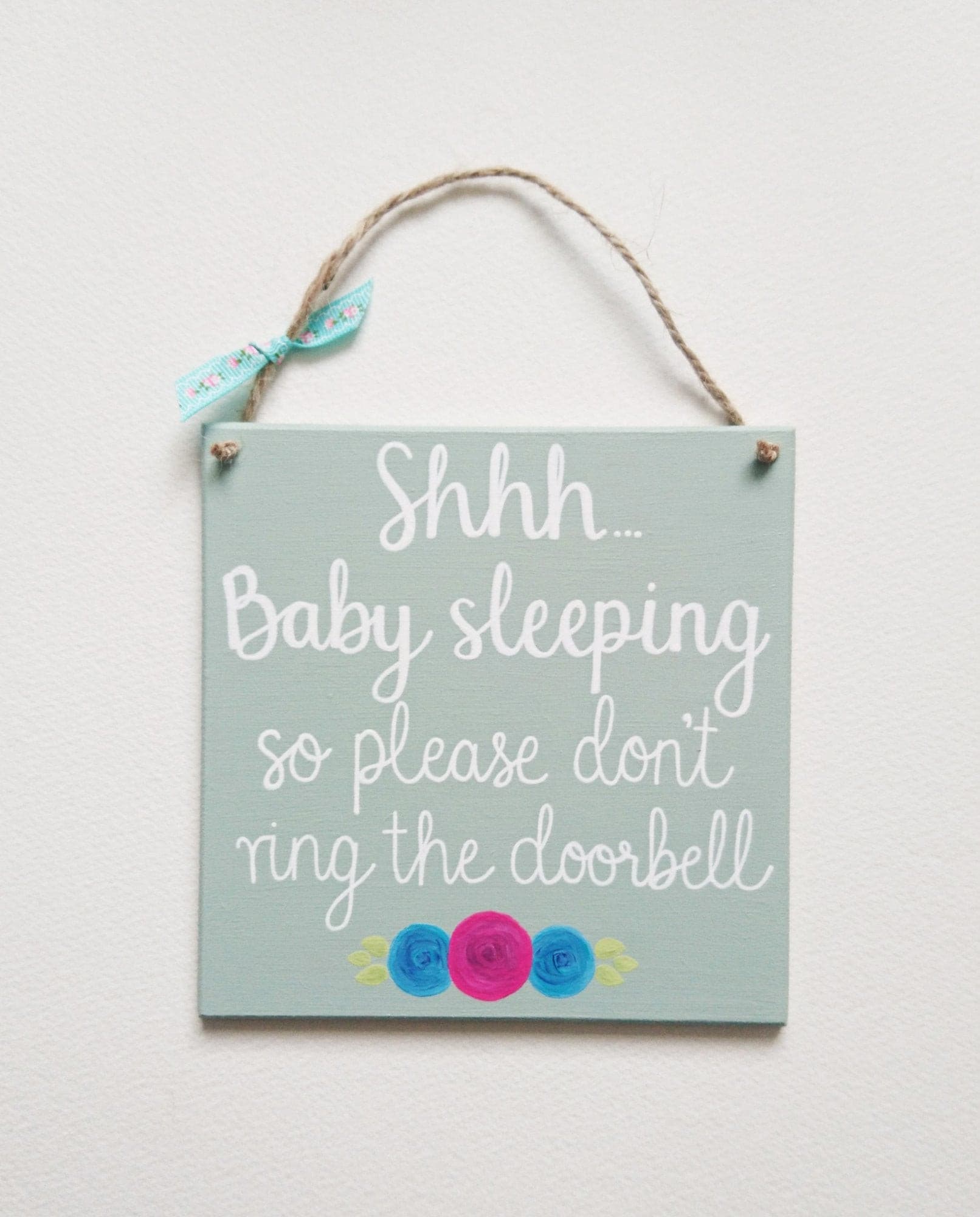 Baby's Sleeping Hanging Sign