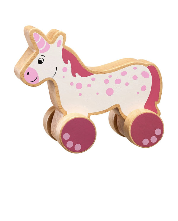 Wooden Push Along Toys lanka kade unicorn