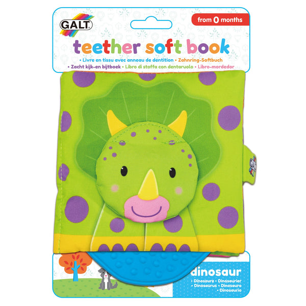 Teether Soft Book - Dinosaur.